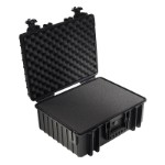 OUTDOOR case in black with foam insert 475x350x200 mm Volume: 32,6 L Model: 6000/B/SI